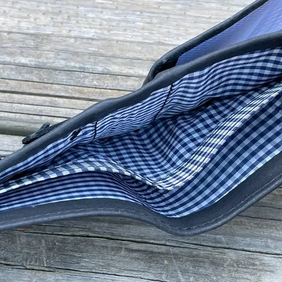 Handmade Genuine Leather Black Wallet Card Holder Purse Bi Fold Purse - Picture 8 of 13